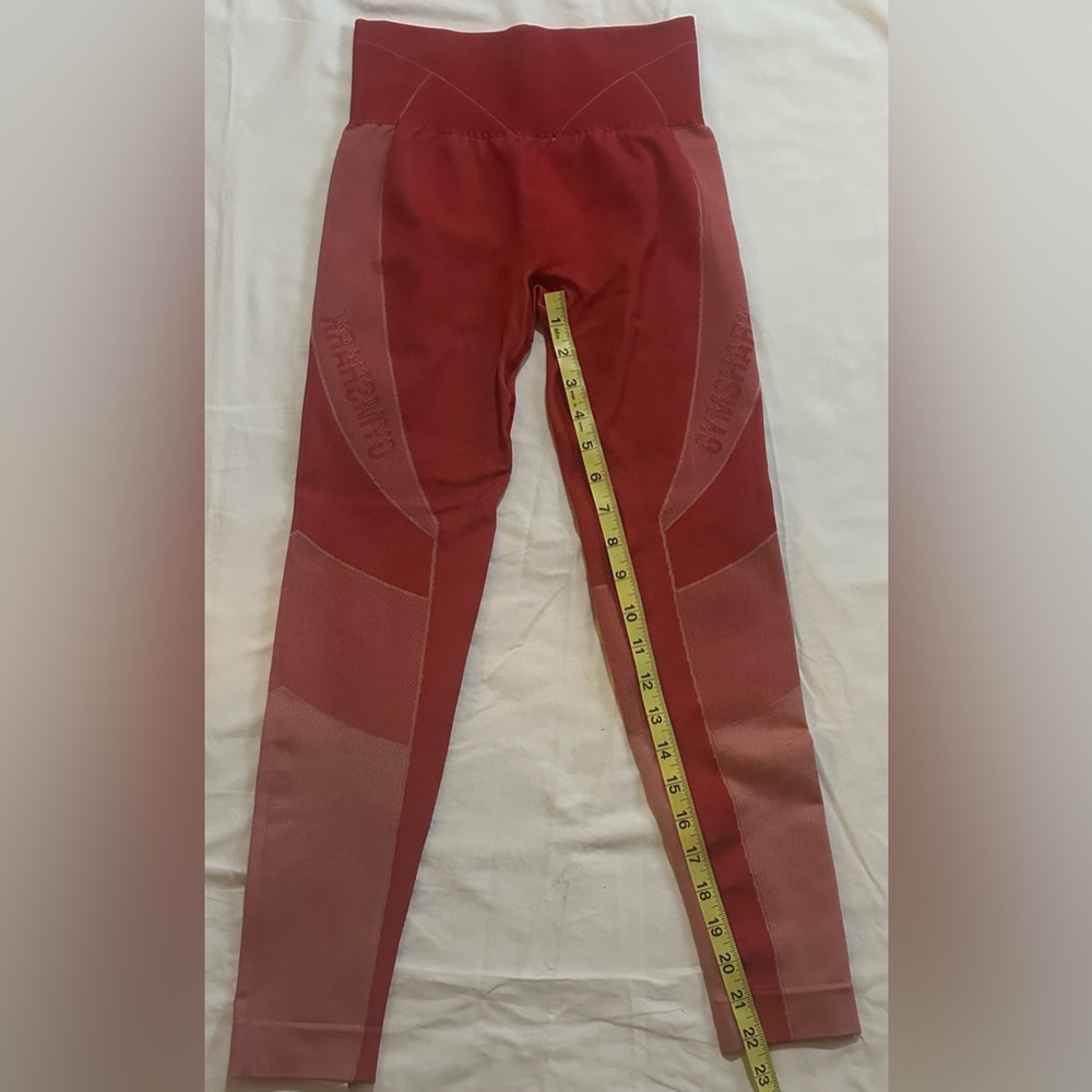Gymshark Red Turbo Seamless Leggings